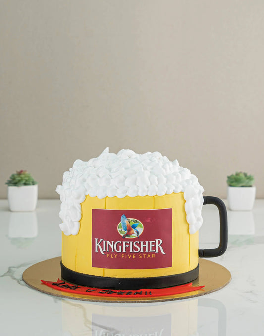 Beer Custom Cake - Creme Castle