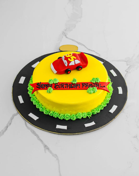 Race Car Cake - Creme Castle