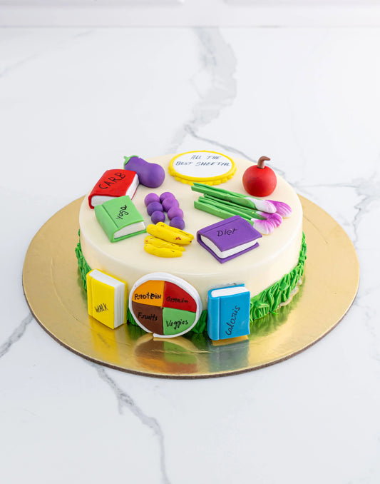 Vegetable theme cake by Creme Castle