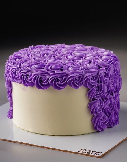 Purple Cream Cake. Customized Cake Bakery Near Me. Noida & Gurgaon