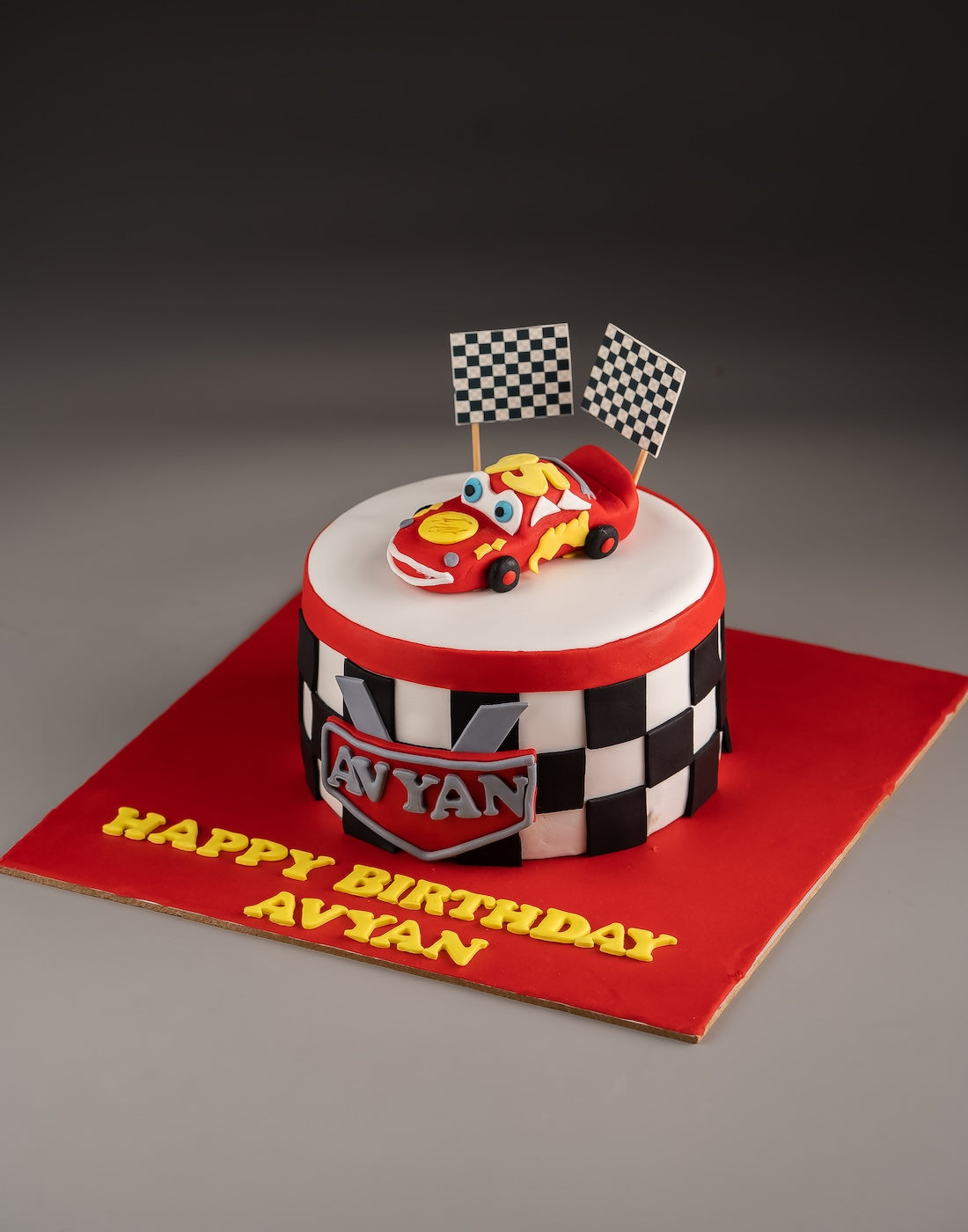 Pixar McQueen Cake
