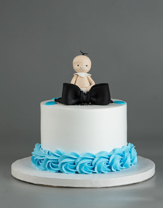 1st Birthday Cake 1kg - Creme Castle