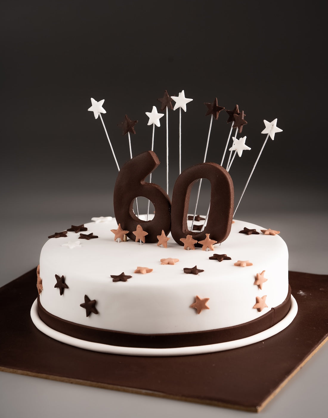 Starry 60 Design Cake