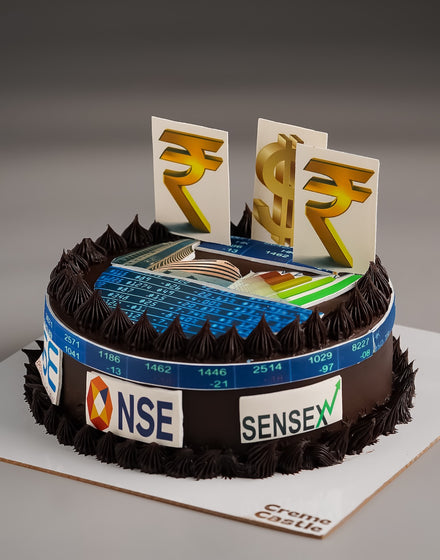 The stock market Cake