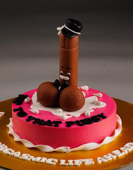 Pink Erotica Bachelorette Cake