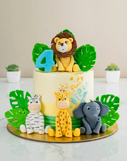Animal Party Birthday Cake