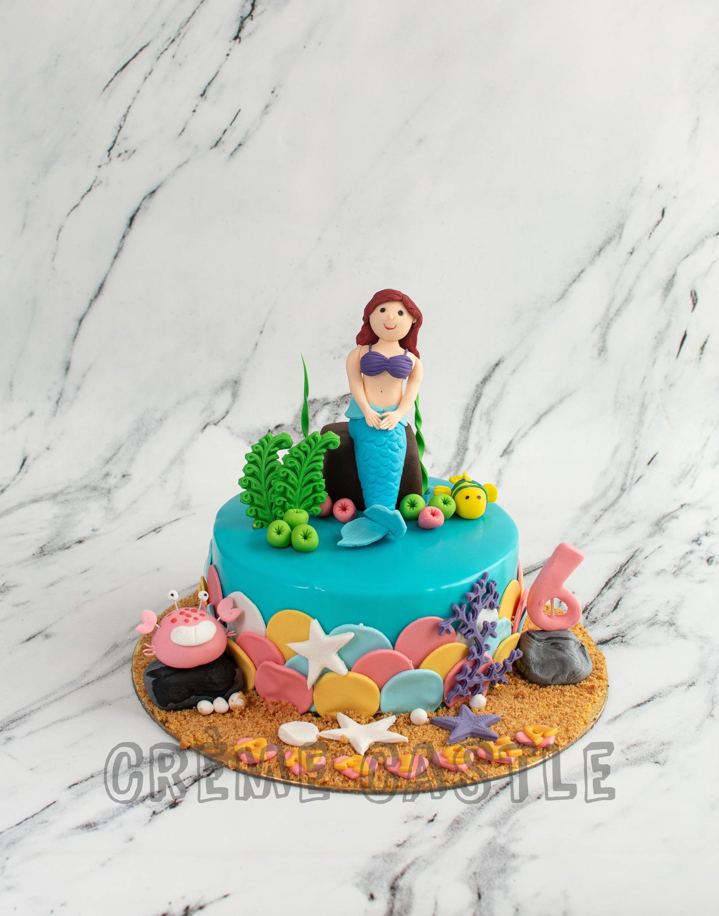 Mermaid and Fishes Cake