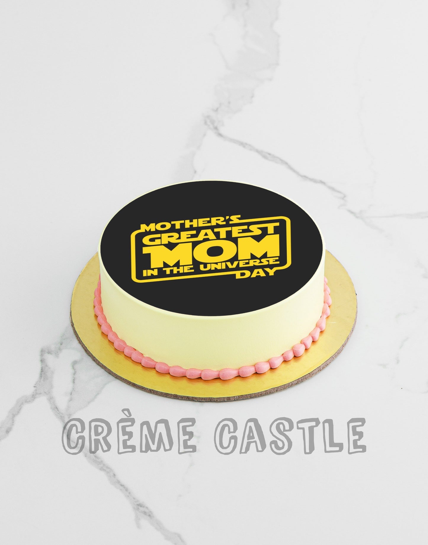 Greatest Mom Cake Creme Castle
