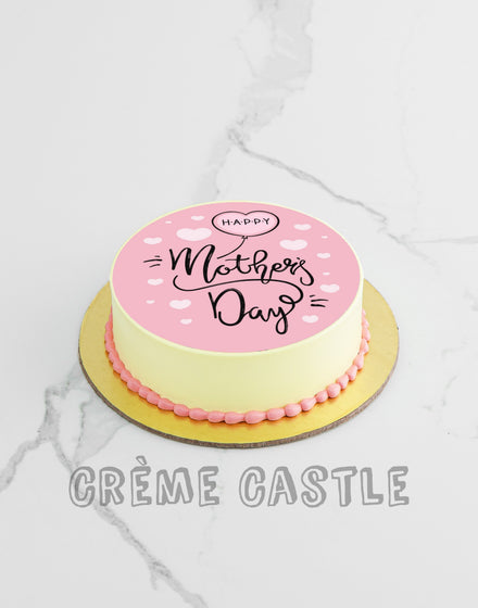 Pink Mothers Day Cake Creme Castle