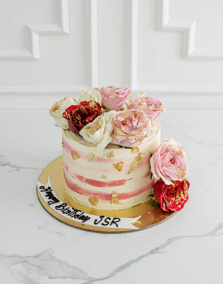 Rose Cake for Anniversary
