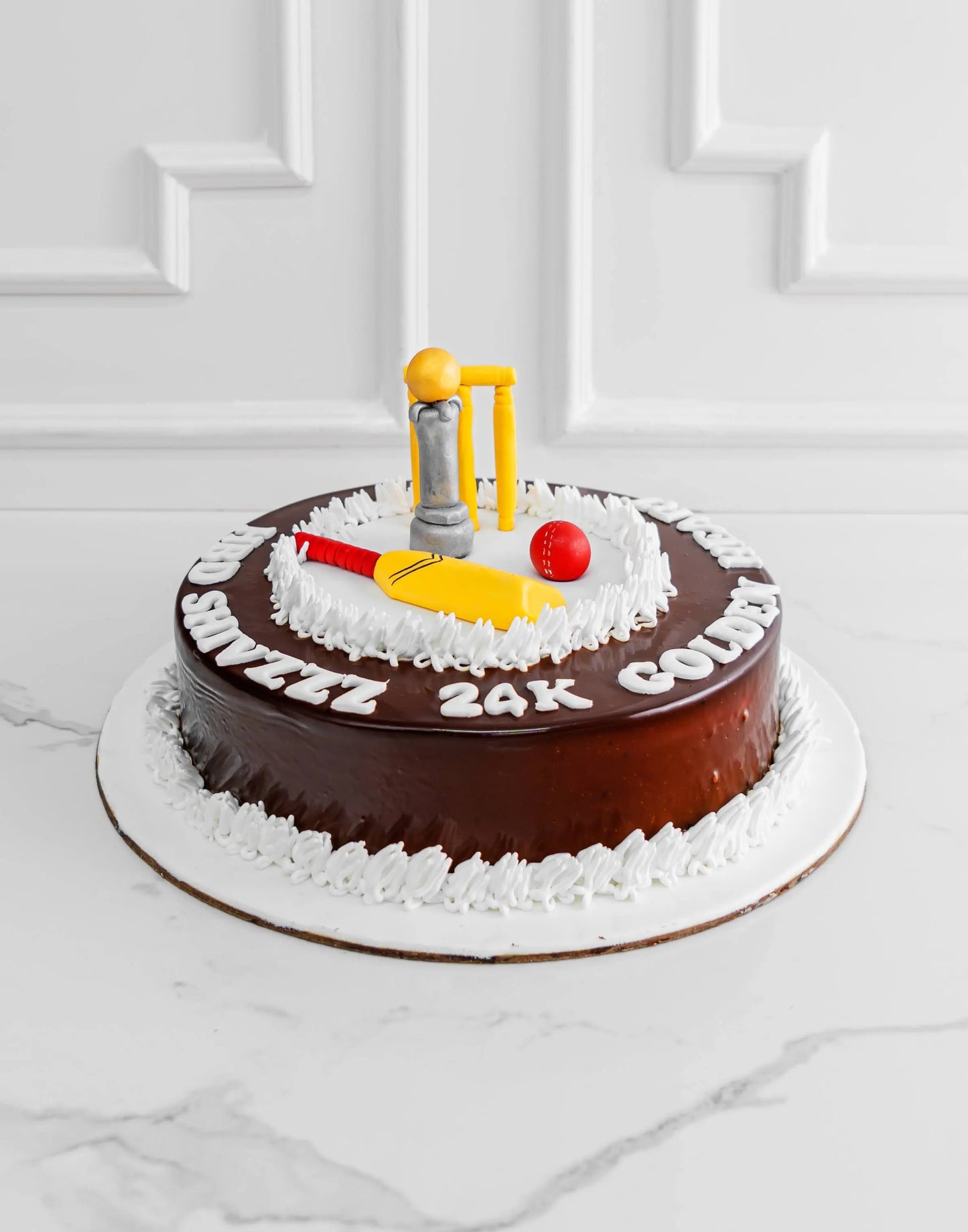 Cricket Chocolate Cake - Creme Castle