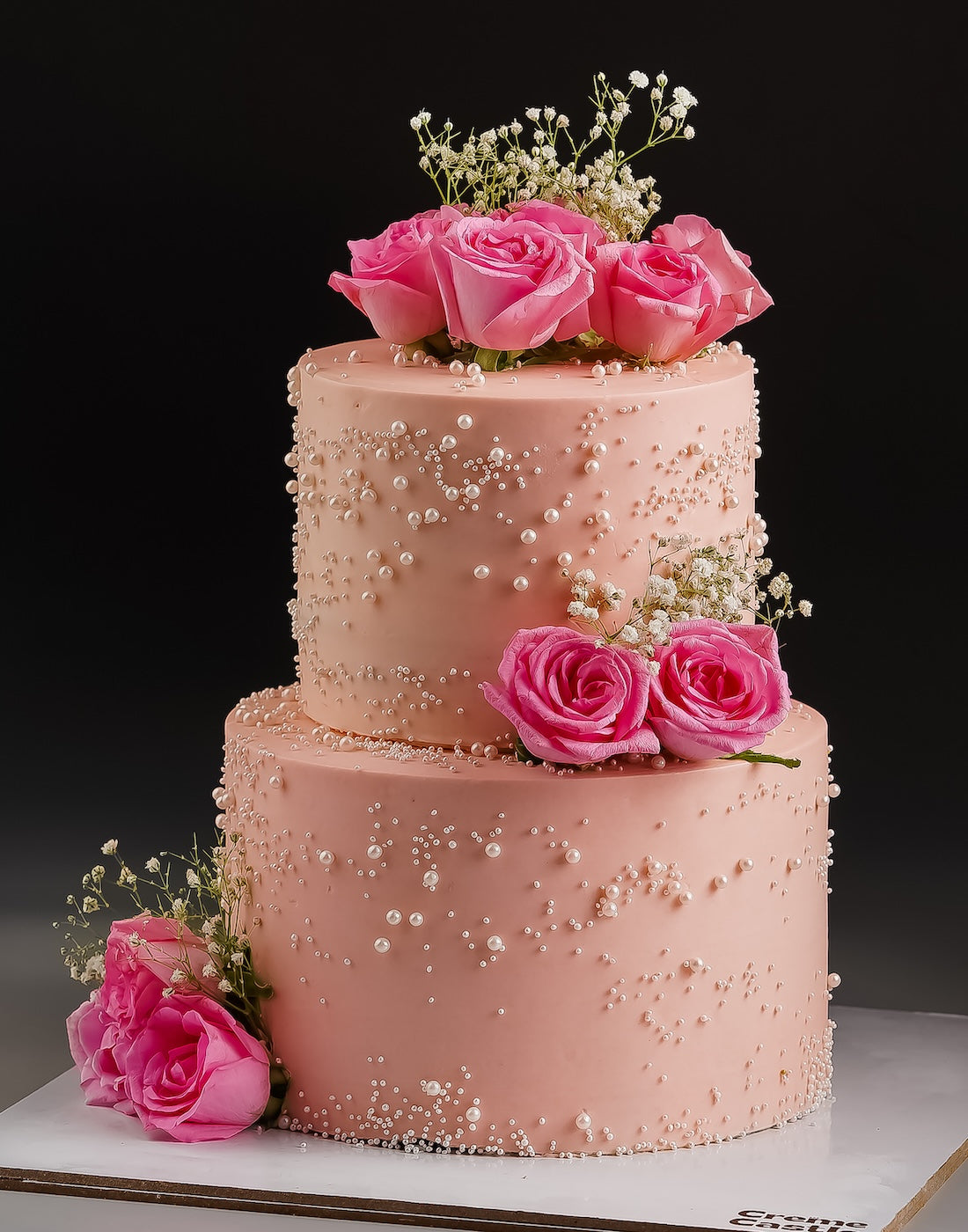 Floral Peach Cake