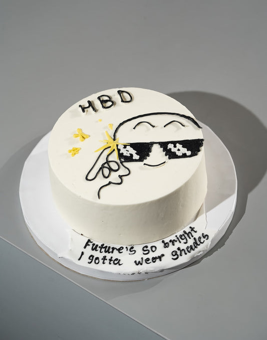 Meme Theme Cake for Boyfriend - Creme Castle