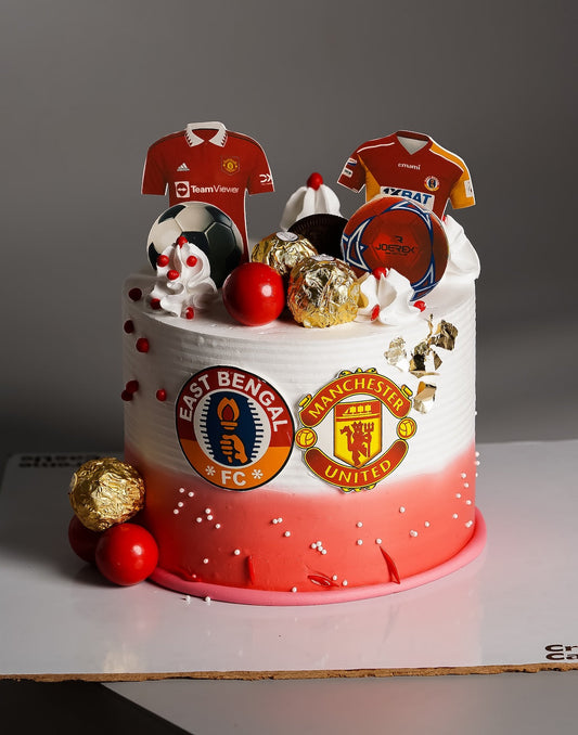 Order Manchester United Theme Cake Online from Creme Castle