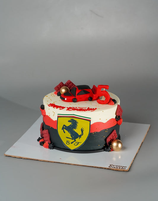 Ferrari theme cake