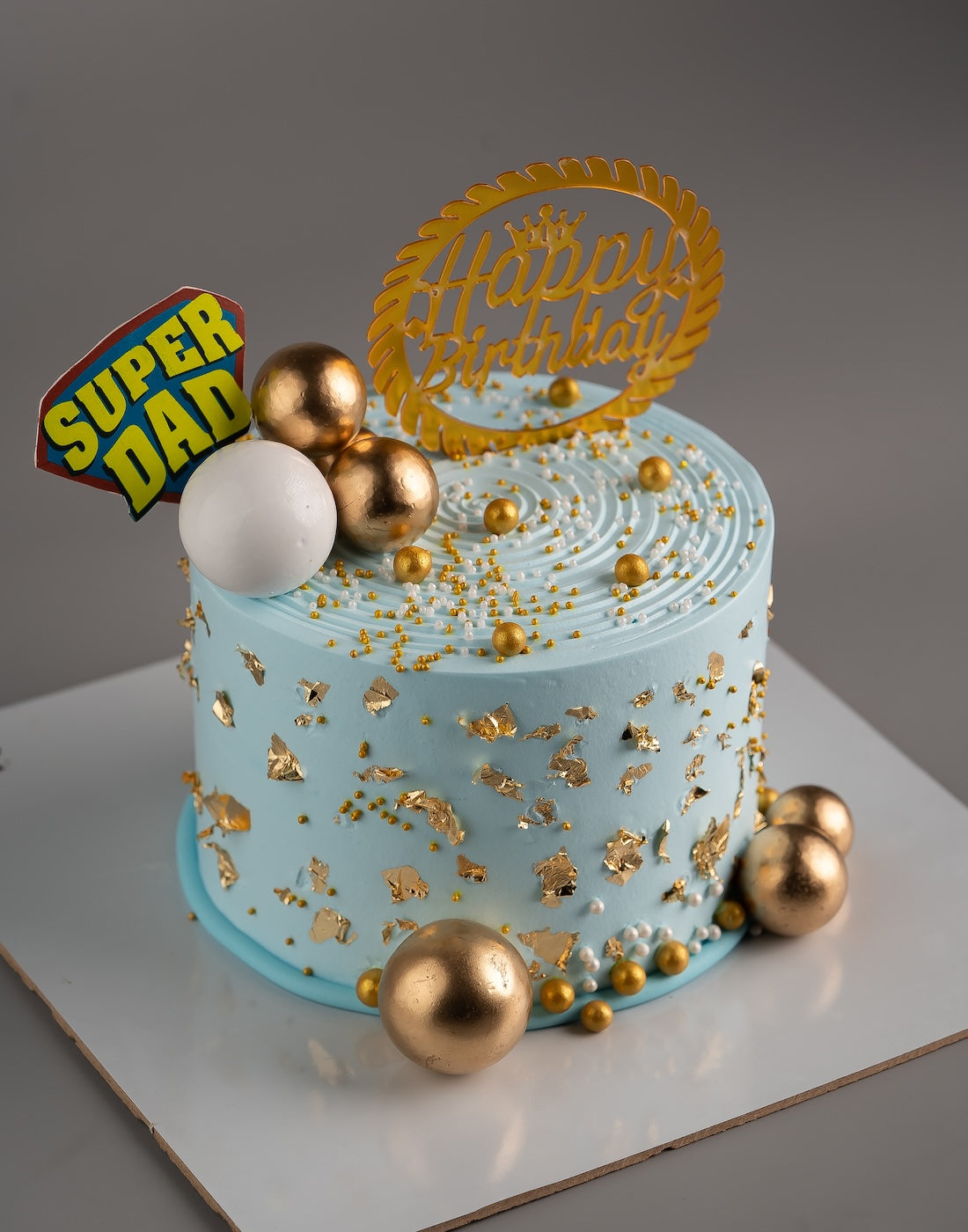 Golden Blue Cake