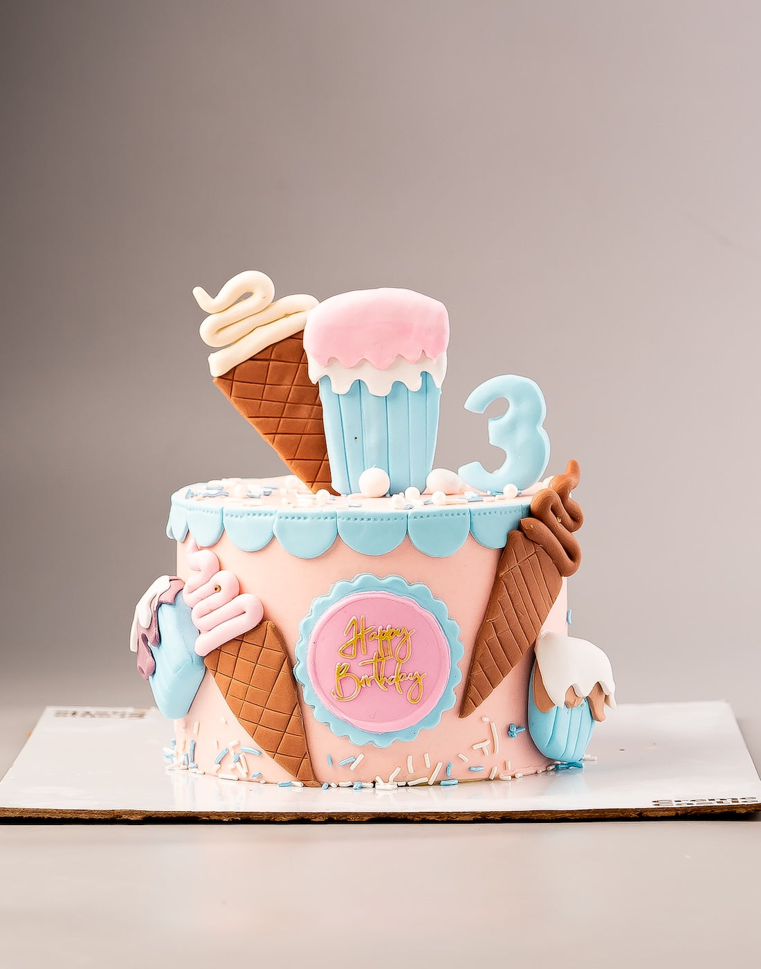 Candy and Cone Cake for Son