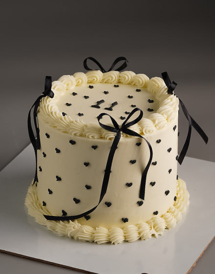 Ribbon Heartful Cake