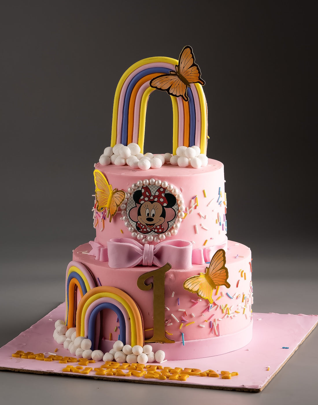 First Birthday Minnie Cake