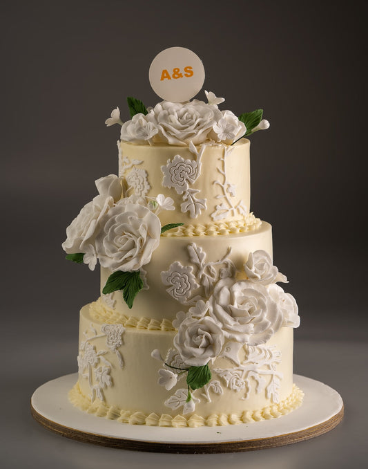 Elegant Wedding 3 Tier Cake