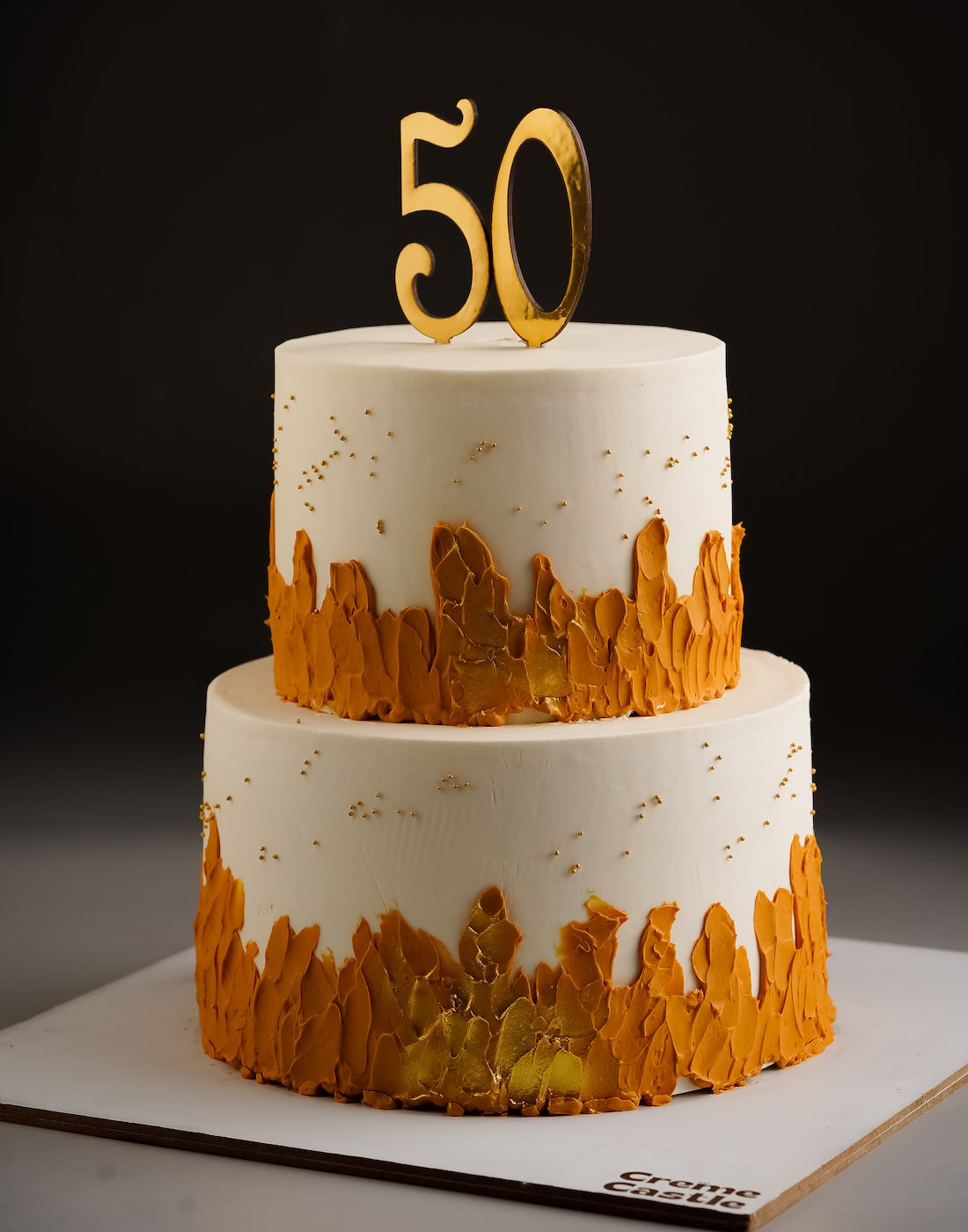 Fiery 50th Birthday Cake