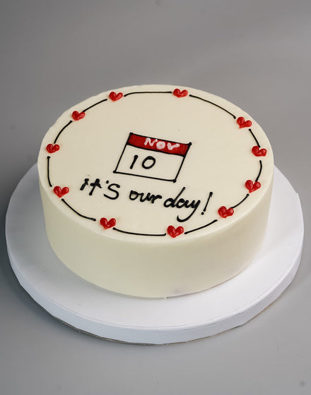 Calendar Anniversary Cake