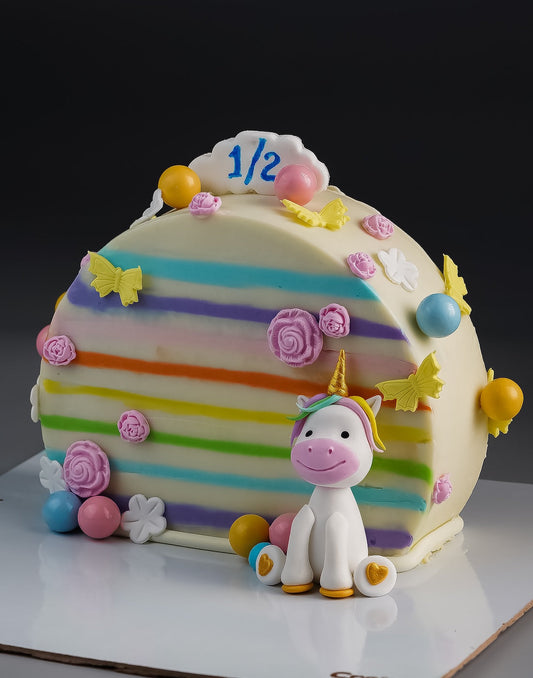 Unicorn Design Cake  - Creme Castle