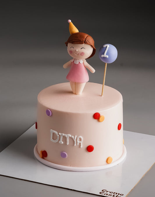 Cute Girl Bday Cake
