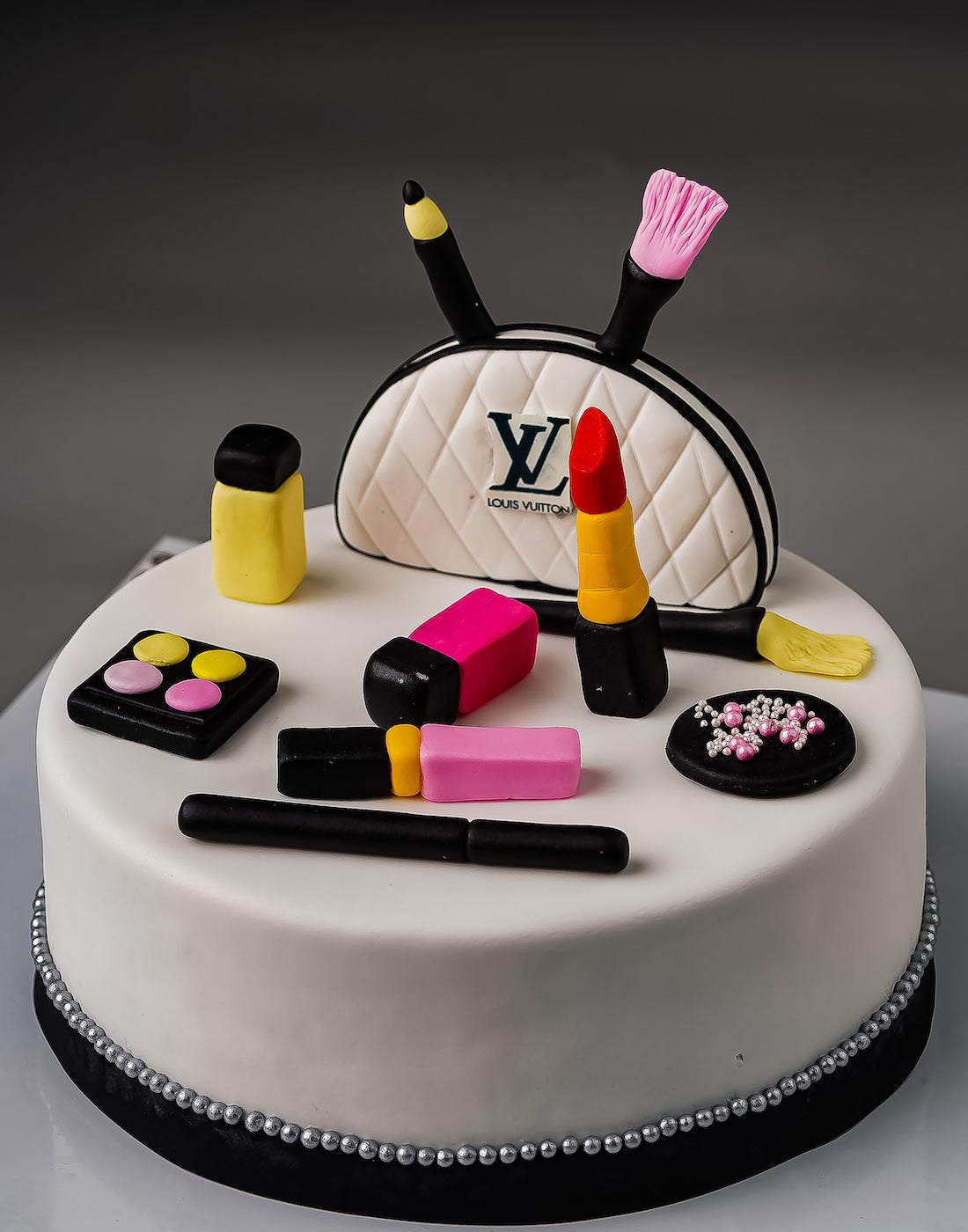 Fashion Makeup Birthday Cake