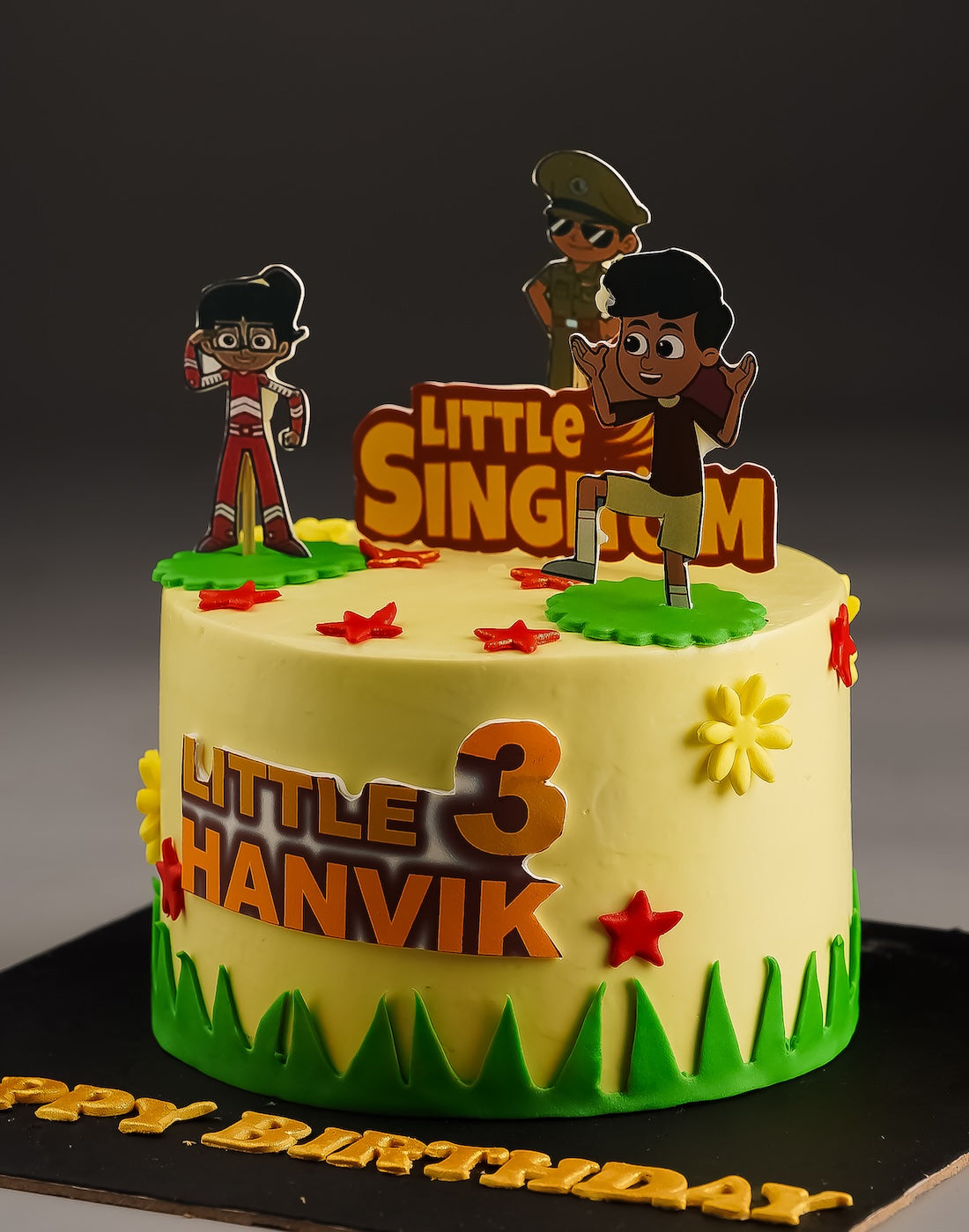 Little Singham Fan Cake