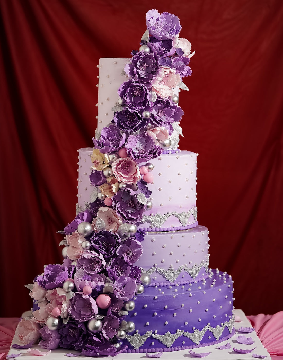 4 Tier Wedding Celebration Cake