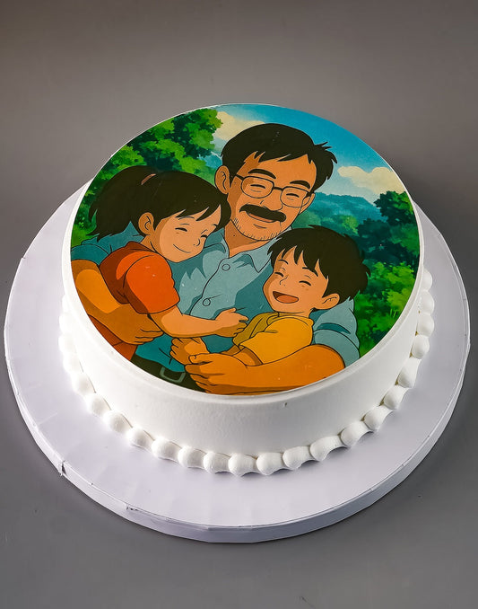 Ghibli Theme Fathers Day Cake