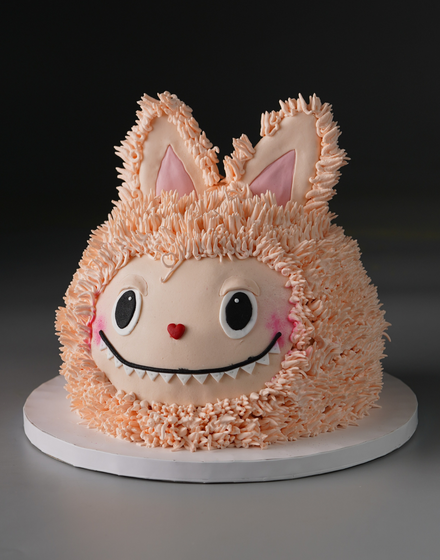 Labubu Cartoon Face Cake