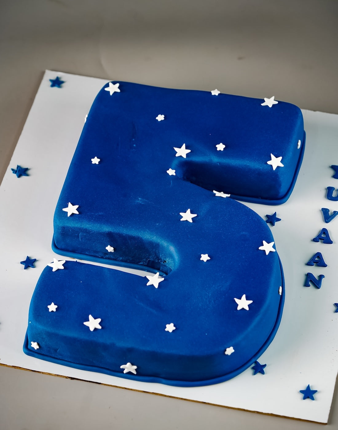 Number Shape Cream Cake