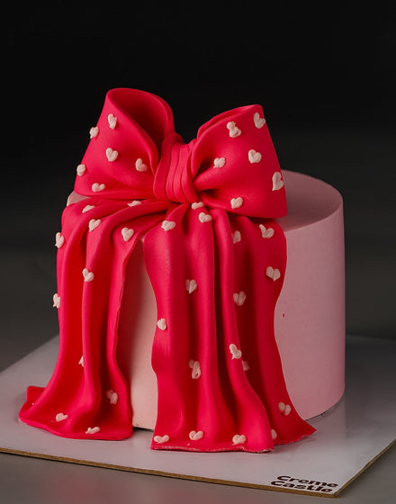 Vintage Bow n Ribbon Cake