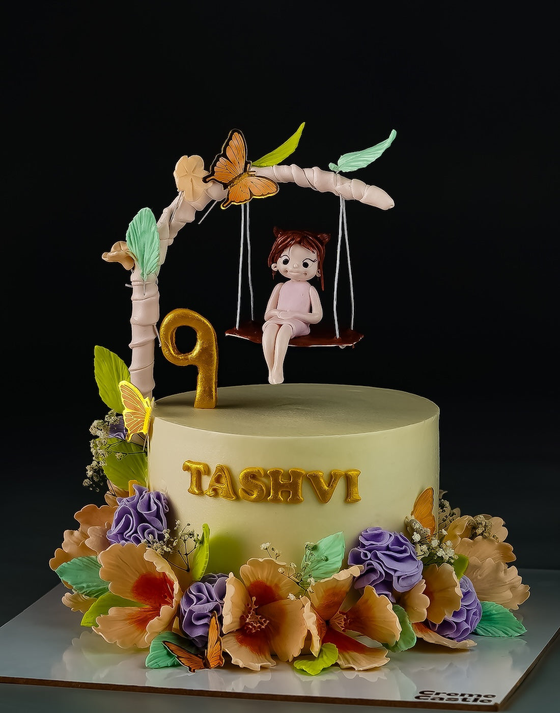 Floral Swing Baby Cake