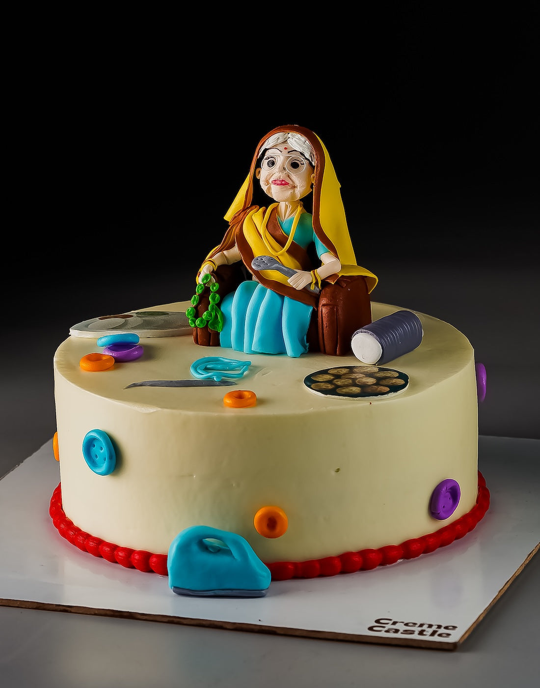 Knitting Basket Cake