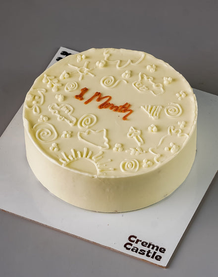 1 Month Doodle Cake