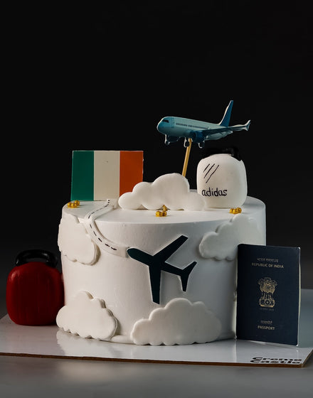 Around the World Travel Cake