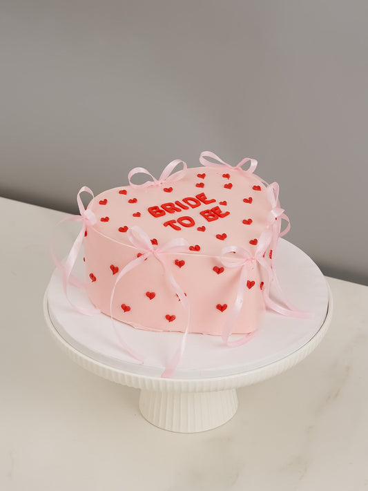 Bride to Be Ribbon Cake