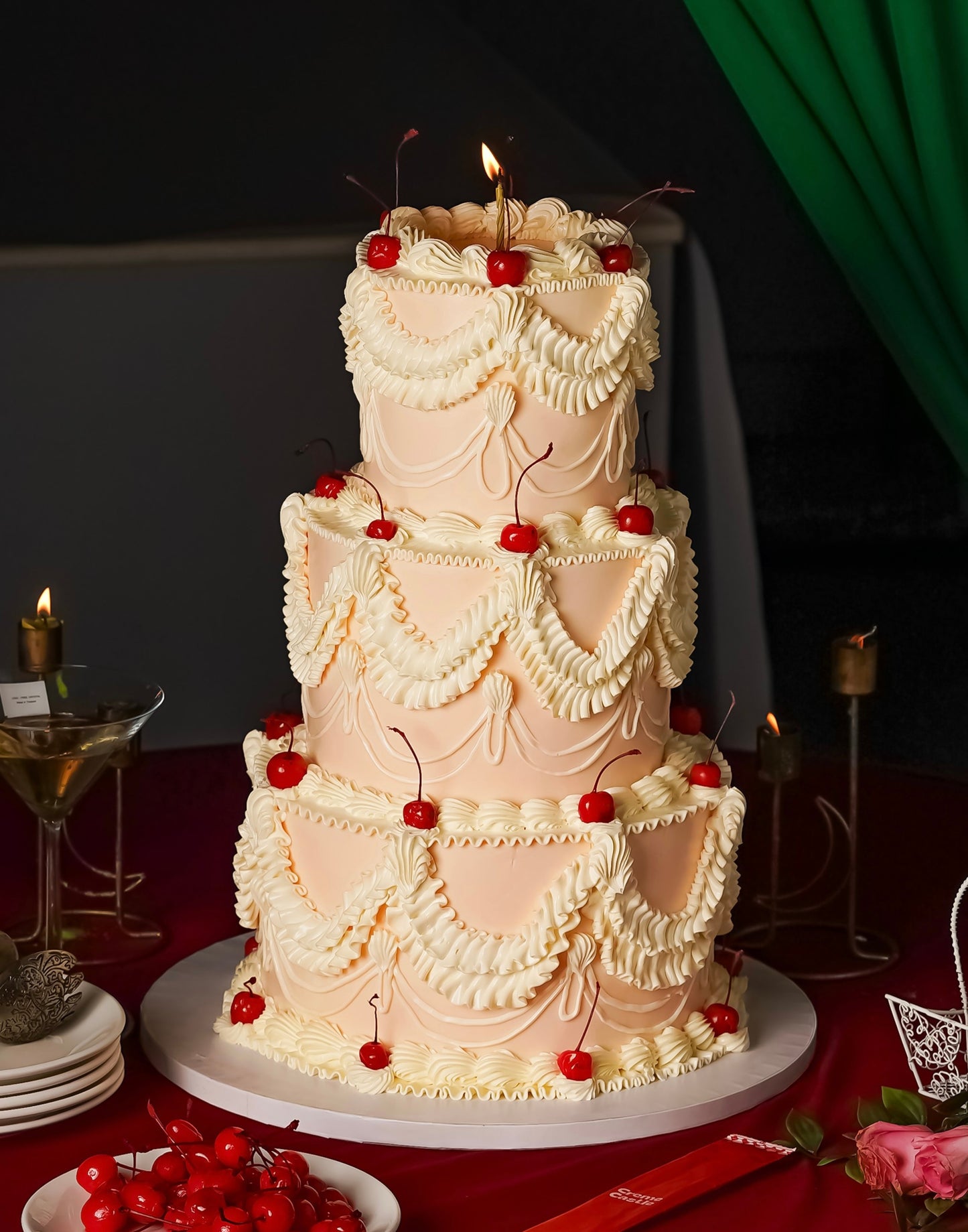 Aesthetic 3 Tier Wedding Cake