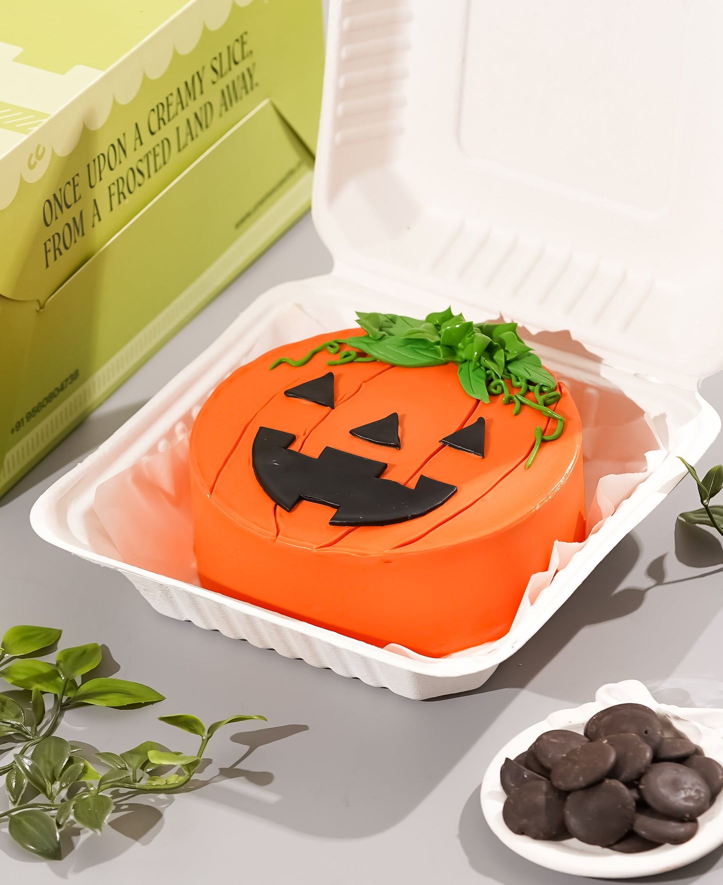 Halloween Pumpkin Bento Cake