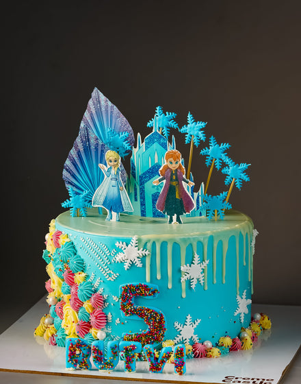 Frozen Theme Birthday Cake