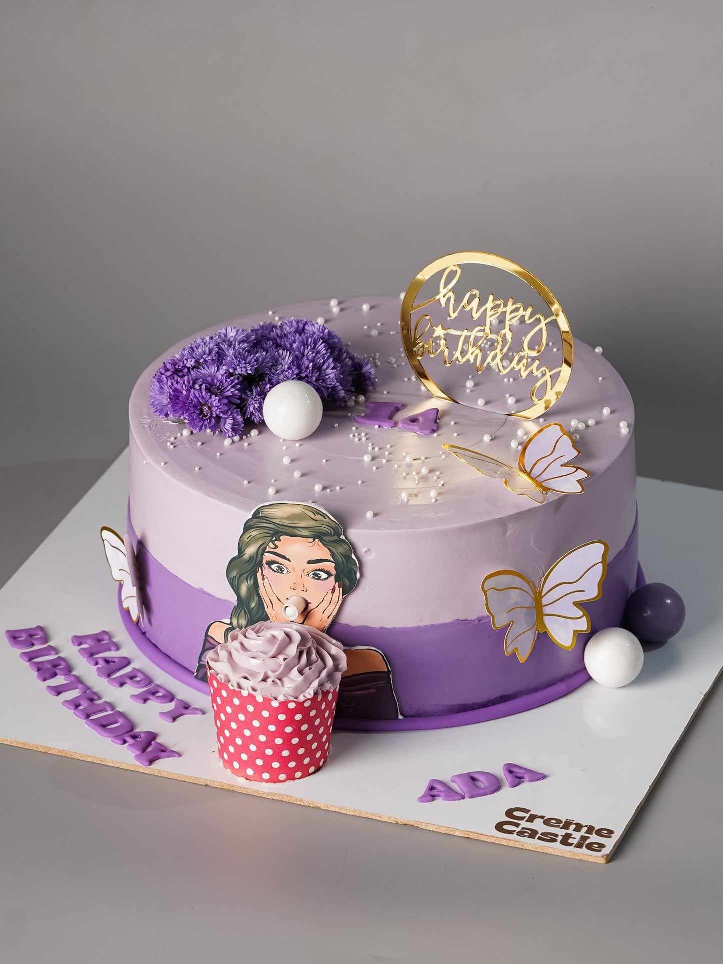 Butterfly Theme Birthday Cake