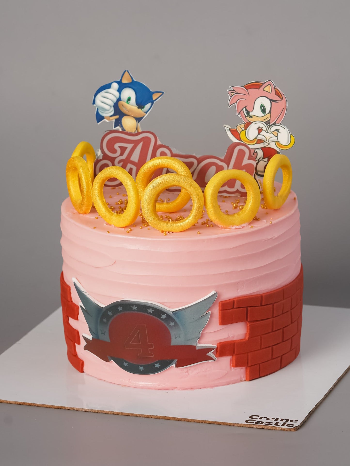 Sonic the Hedgehog Rings Birthday Cake