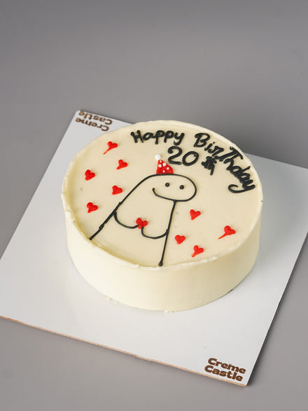Gen-Z Meme Doodle Birthday Cake