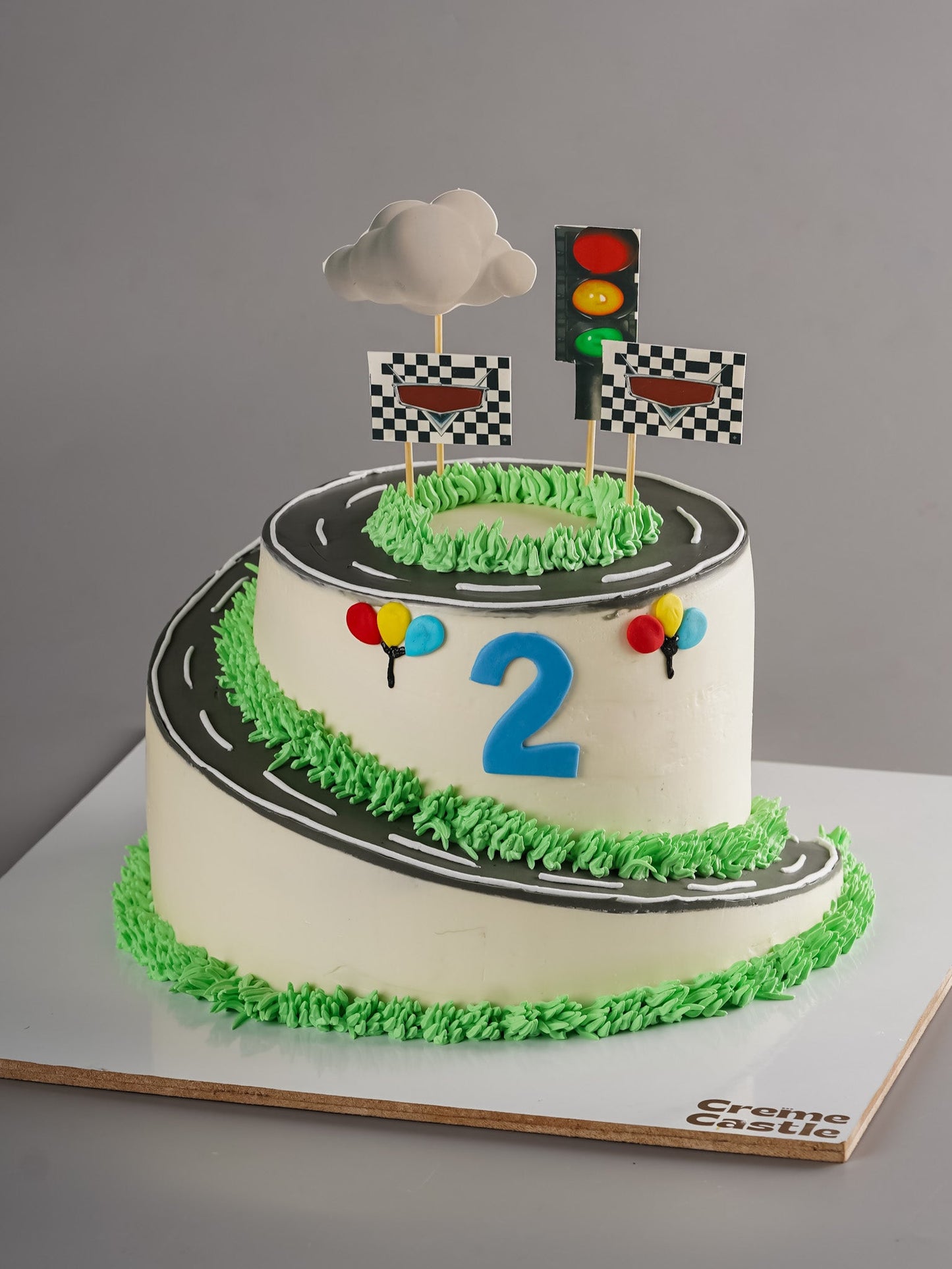 Race Track Cars Cake