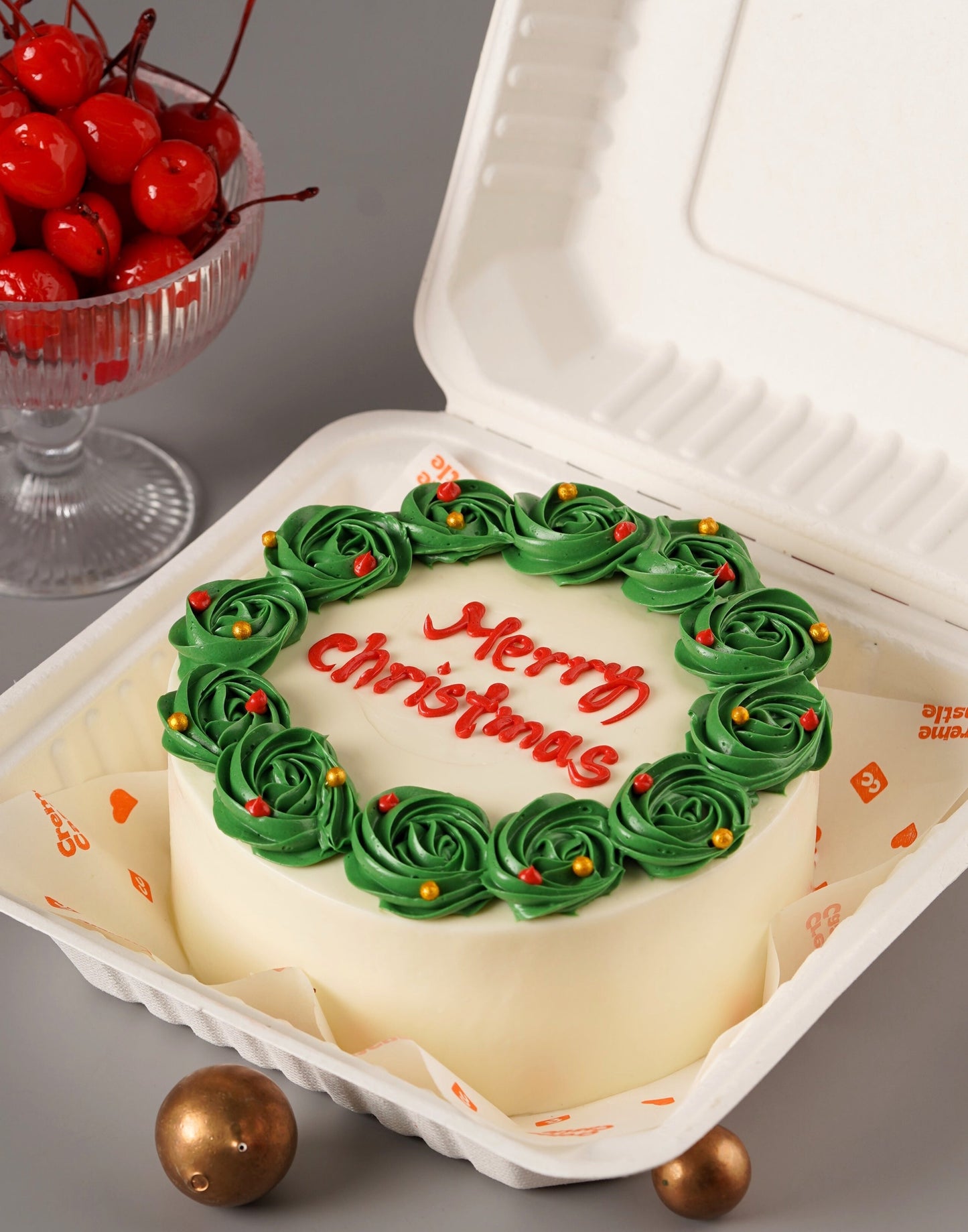 Merry Christmas Bento Cake