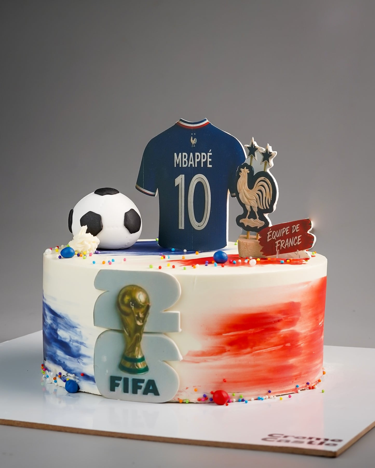 Mbappe France Football Cake