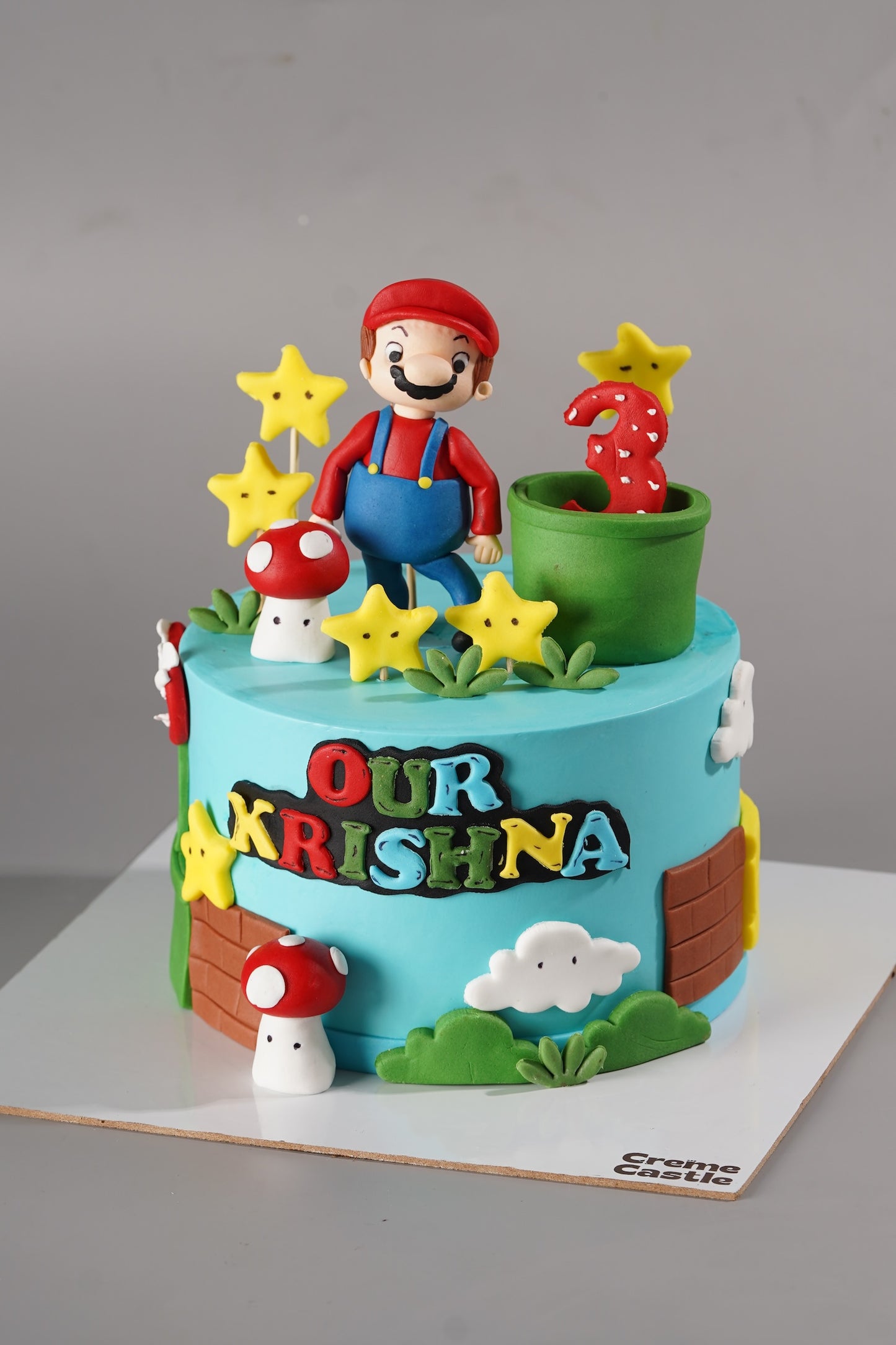 Super Mario Third Birthday Cake